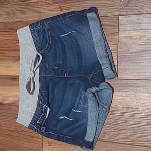 Girls SLIM jean shorts size 8